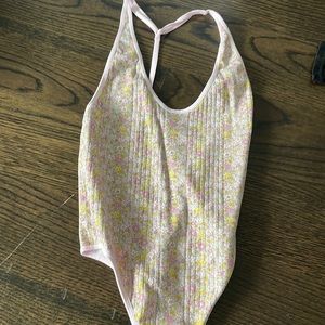 Floral never worn bodysuit